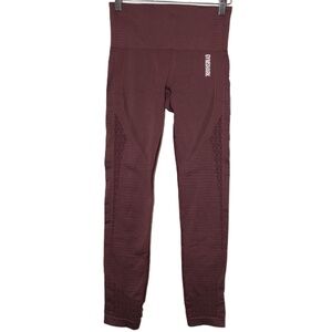 Womens Gymshark Energy Seamless Leggings Brown High-Waisted Leggings Size Small